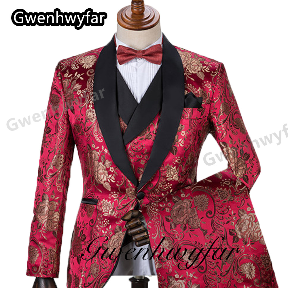 Gwenhwyfar Pattern Men Suits M - Men Formal Wear For Wedding ulasan dan harga