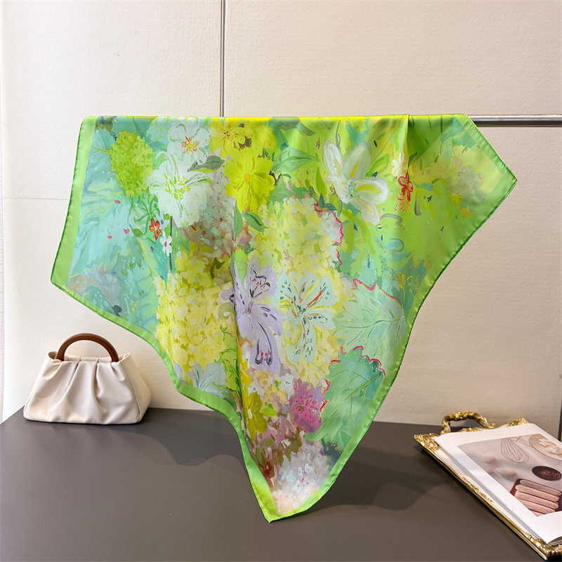 70*70cm Square Silk Scarf for  - Silk Tie Woven ulasan dan harga