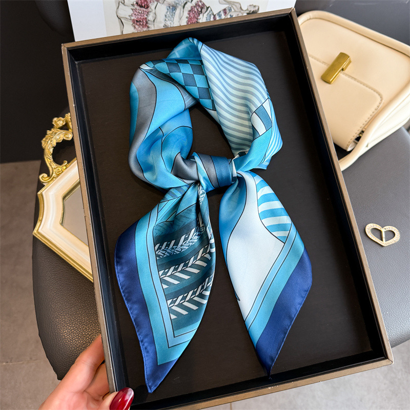 2026 New Geometry Print Silk S - Silk Tie Woven ulasan dan harga