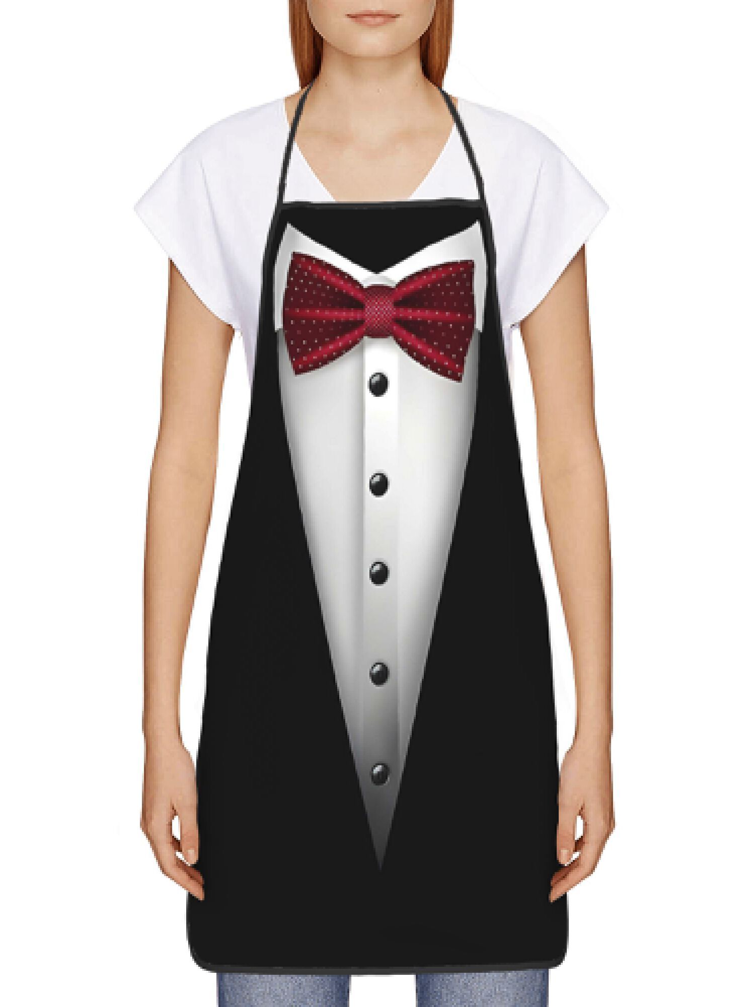 Tuxedo Apron Red Bow Tie Kitch - Men Formal Wear Red ulasan dan harga